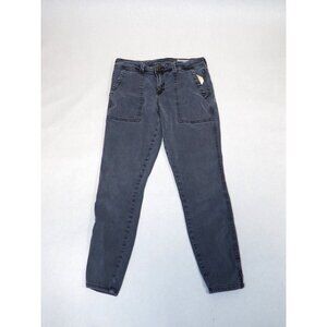 Pistola Gray Denim Skinny Leg Ankle Crop Jeans, Size 28